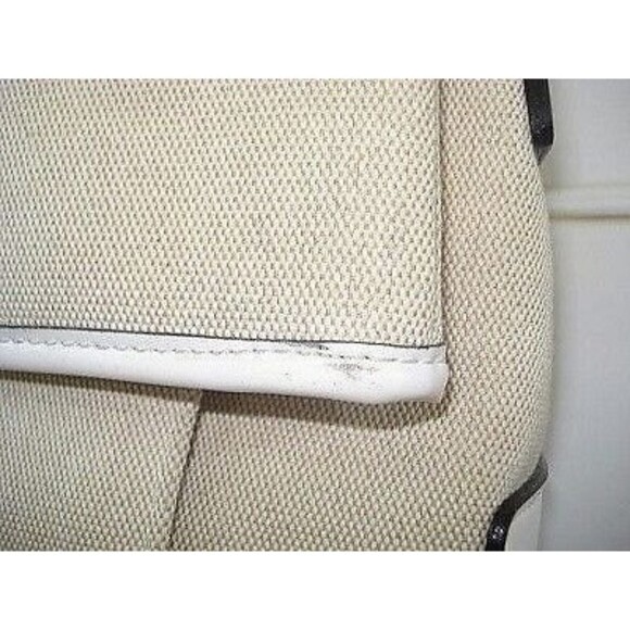 Stone Mountain Shoulder Bag Cream Canvas Leather Trim Purse Handbag NWOT - Picture 5 of 10